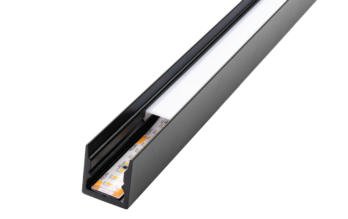 SG Armaturen Products StripLine 1,8m Black profile surface soft